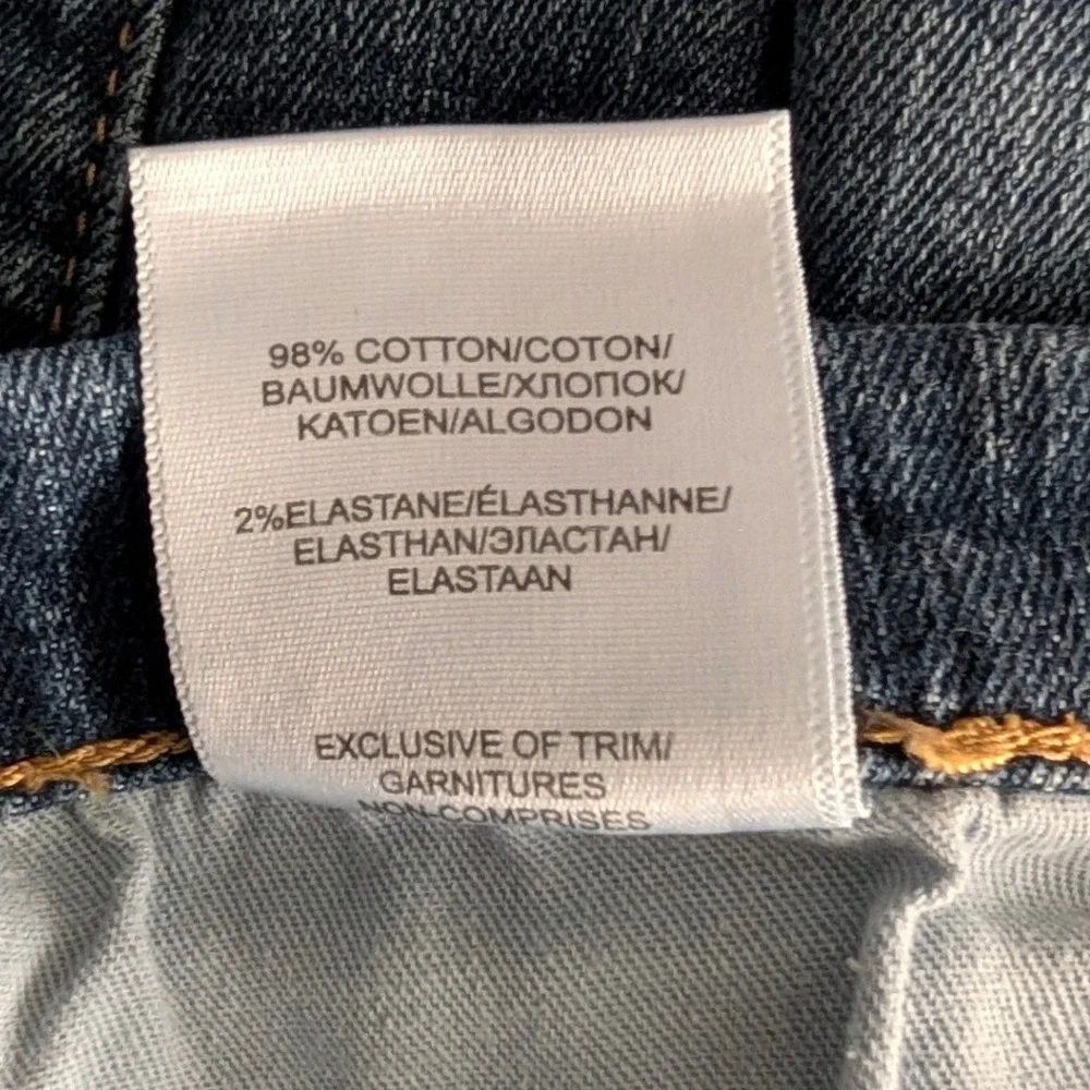Silver Jeans Co Authentic The Relaxed Straight Leg Blue Denim 34x32